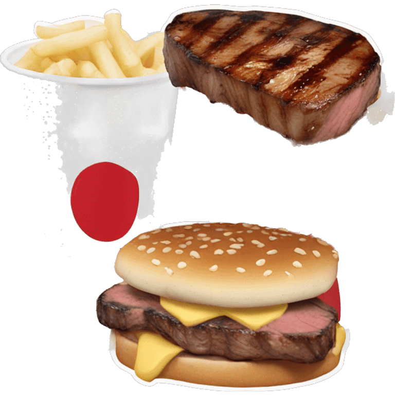 Steak and shake emoji