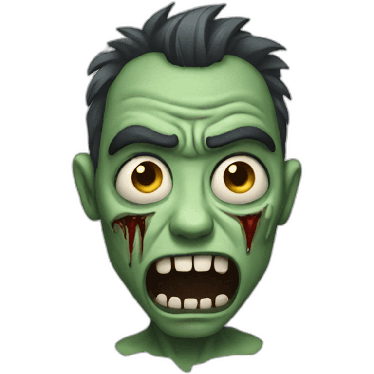 cry zombie emoji