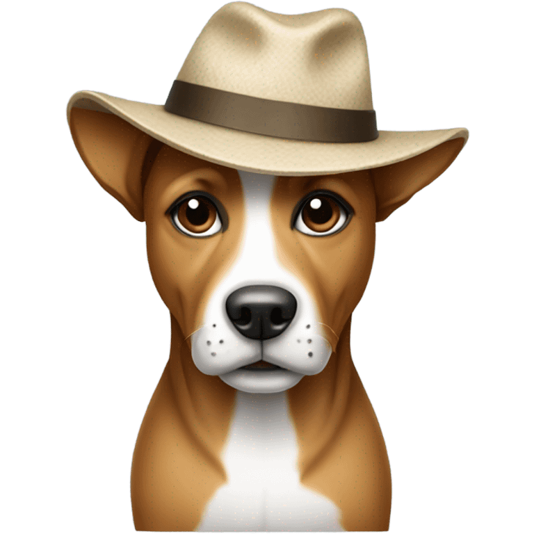 Dog with hat emoji