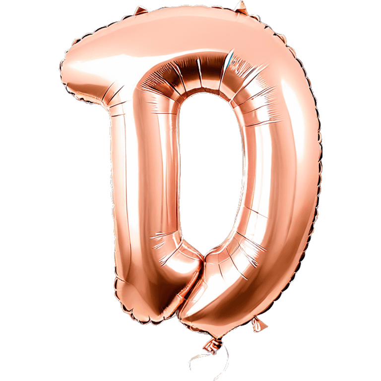 first birthday rose gold number ONE balloon  emoji