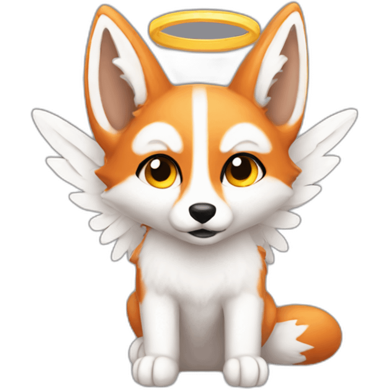 Angel fox emoji