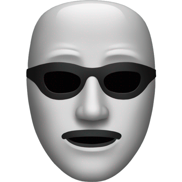 Black mask emoji