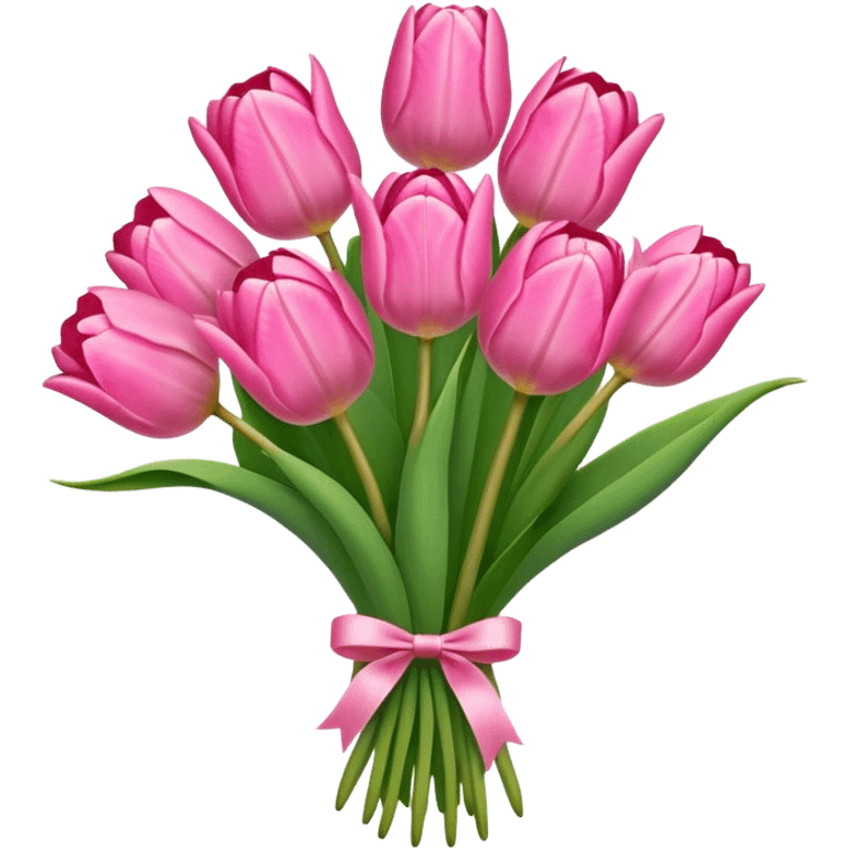 pink tulip bouquet  emoji