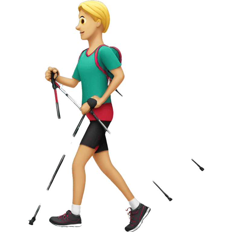 Nordic walking emoji