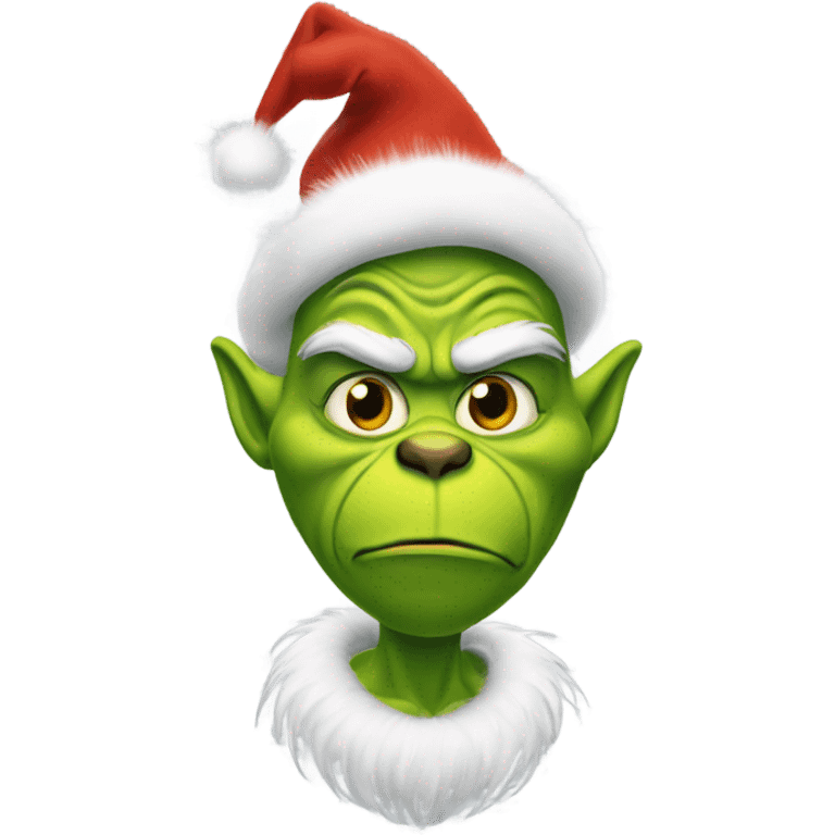 Christmas grinch emoji