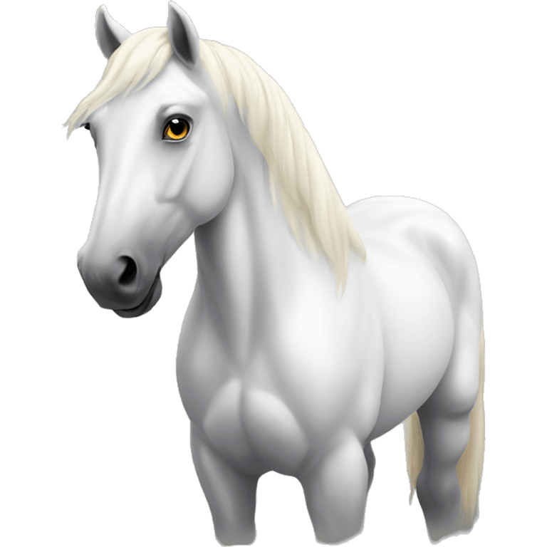 White horse  emoji