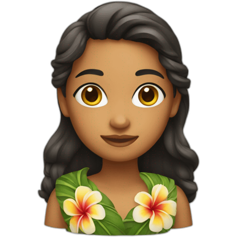 hawai girl emoji