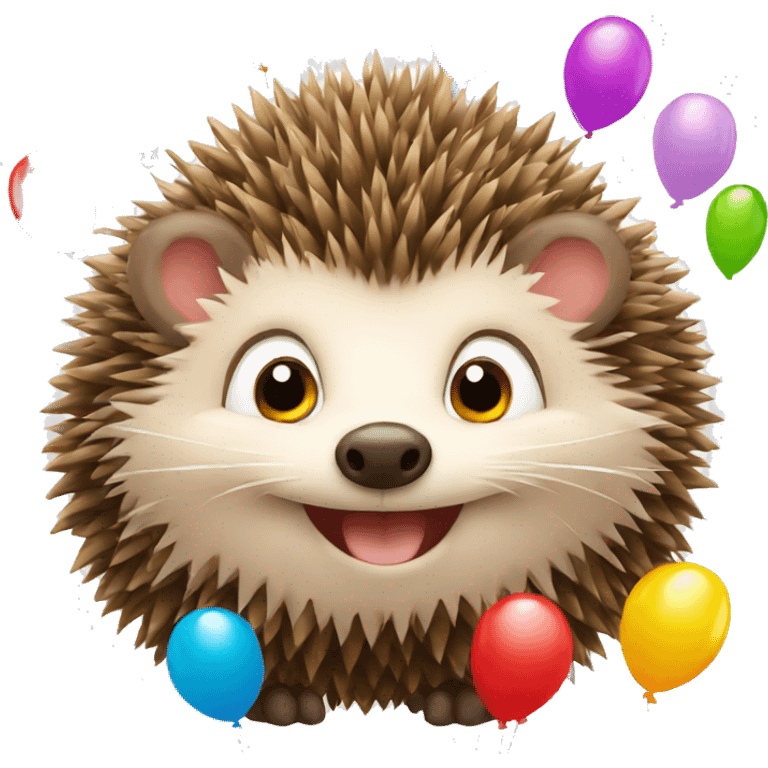 Happy Birthday hedgehog  emoji