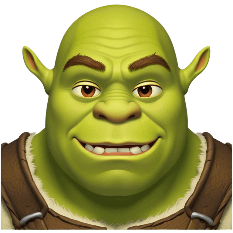 Handsome shrek with impeccable jawline  emoji