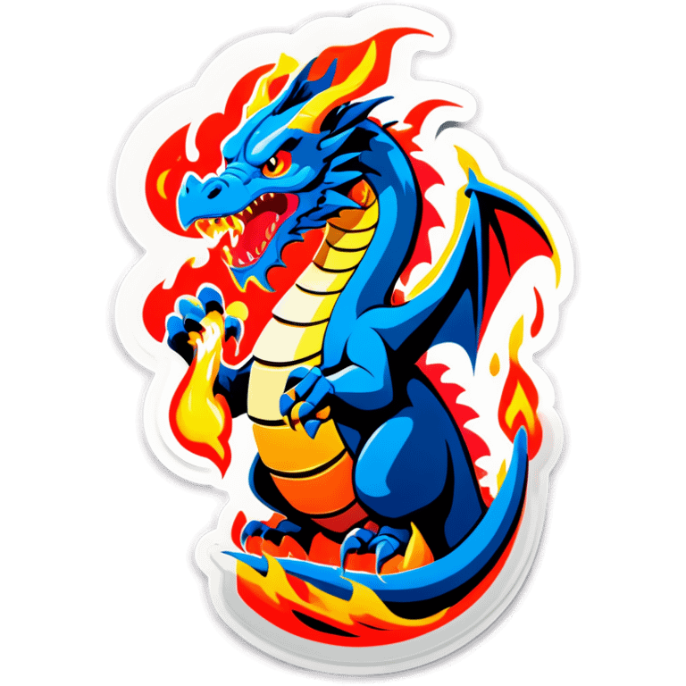 Dragon breathing fire emoji