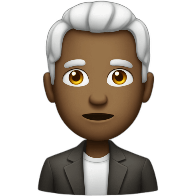 Non racially biased evil person emoji