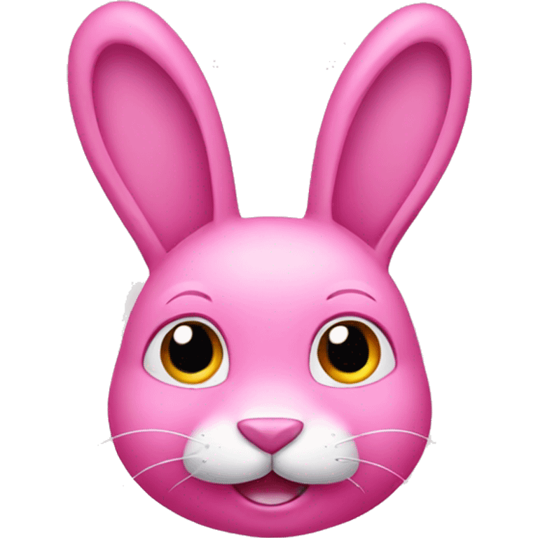 Pink rabbit  emoji