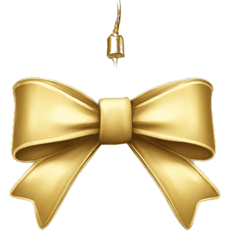 gold bow earrings emoji