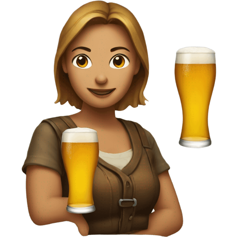 Woman beer emoji