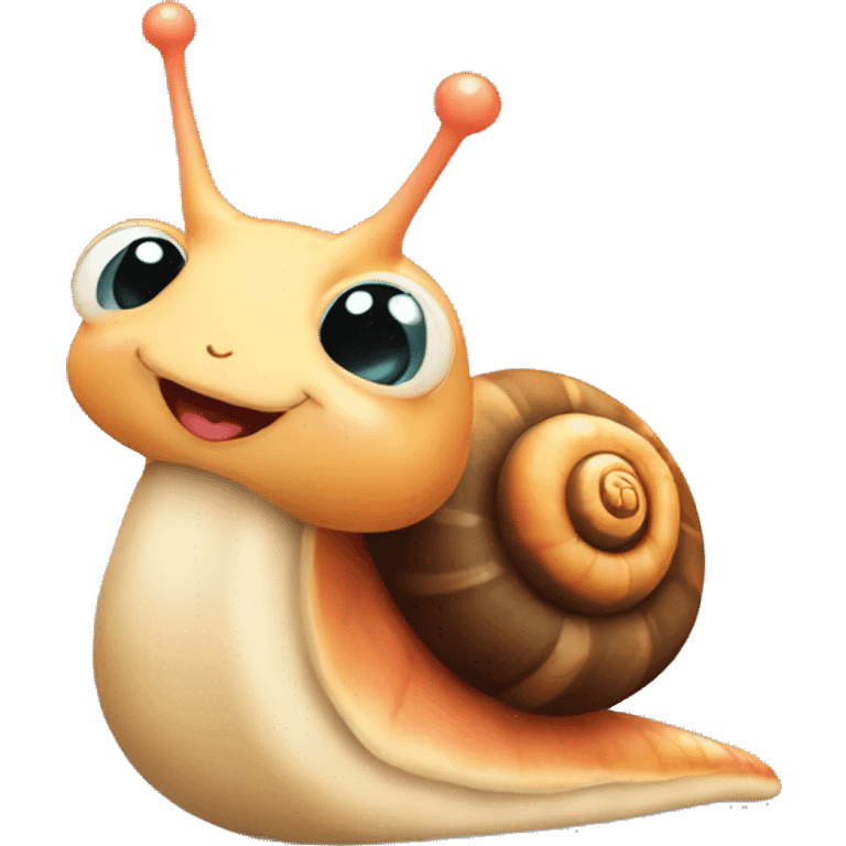 Little Snail Love emoji