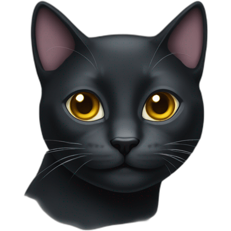 Gato negro emoji