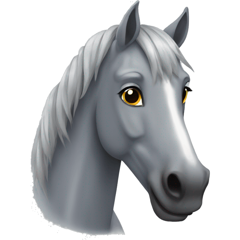 Grey horse emoji