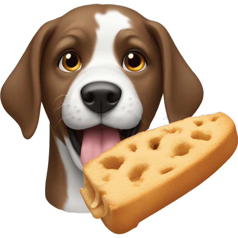 Dog eating  emoji