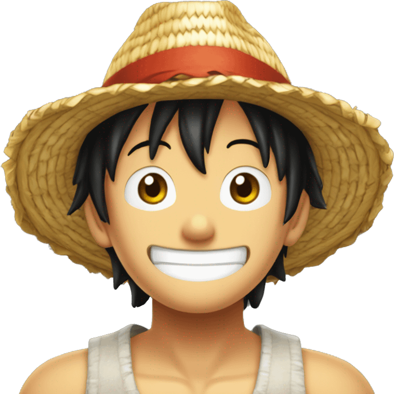 juste le chapeau de paille de luffy emoji