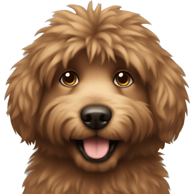 Brown fluffy furry dog emoji