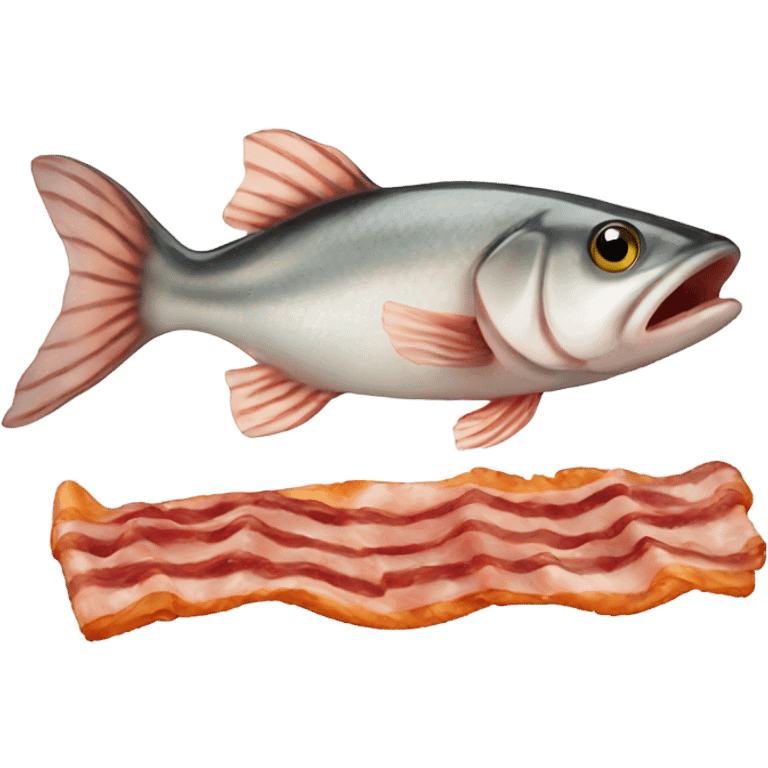 Fishy bacon emoji