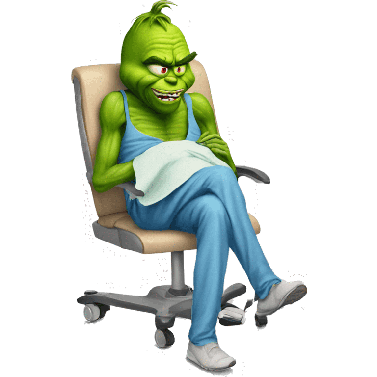 knee surgery (the grinch) emoji