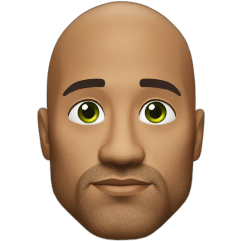 The rock yeux vert emoji