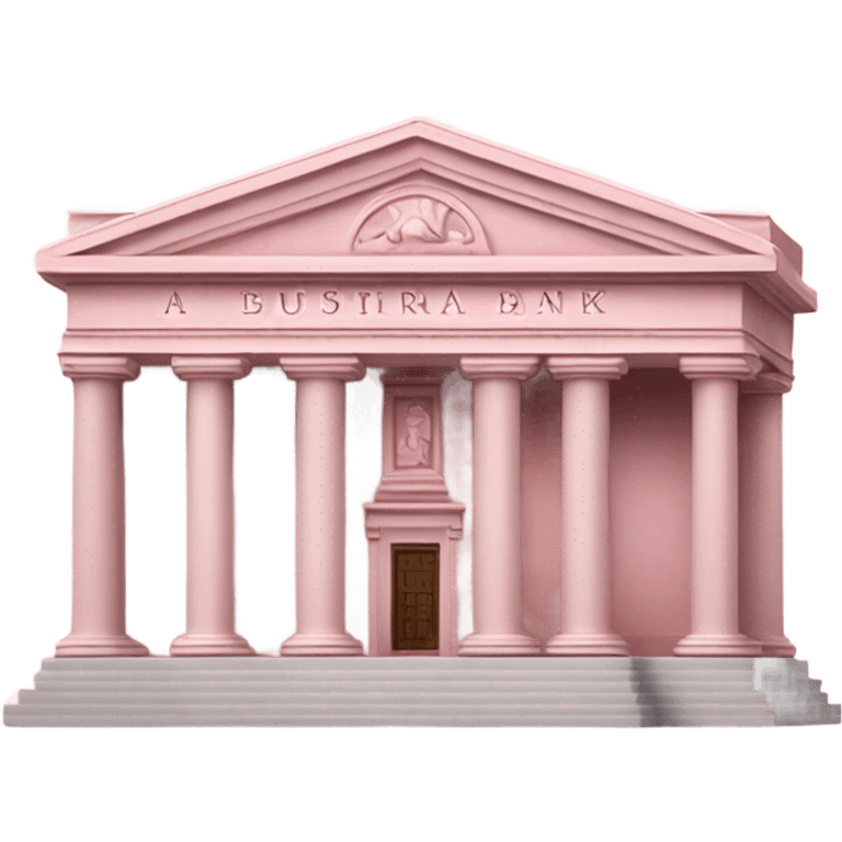 pink central bank building emoji