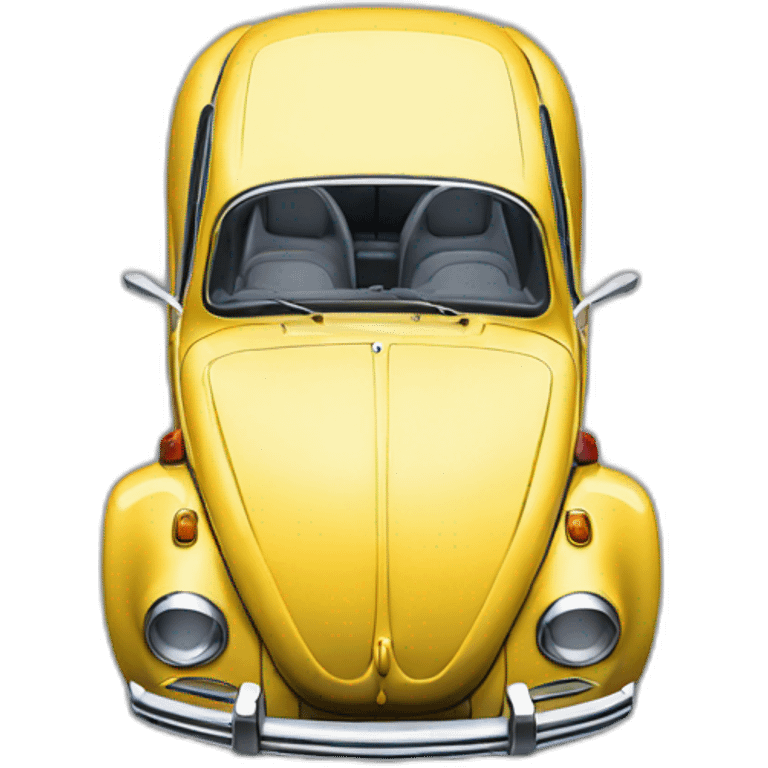 vw beetle from above emoji