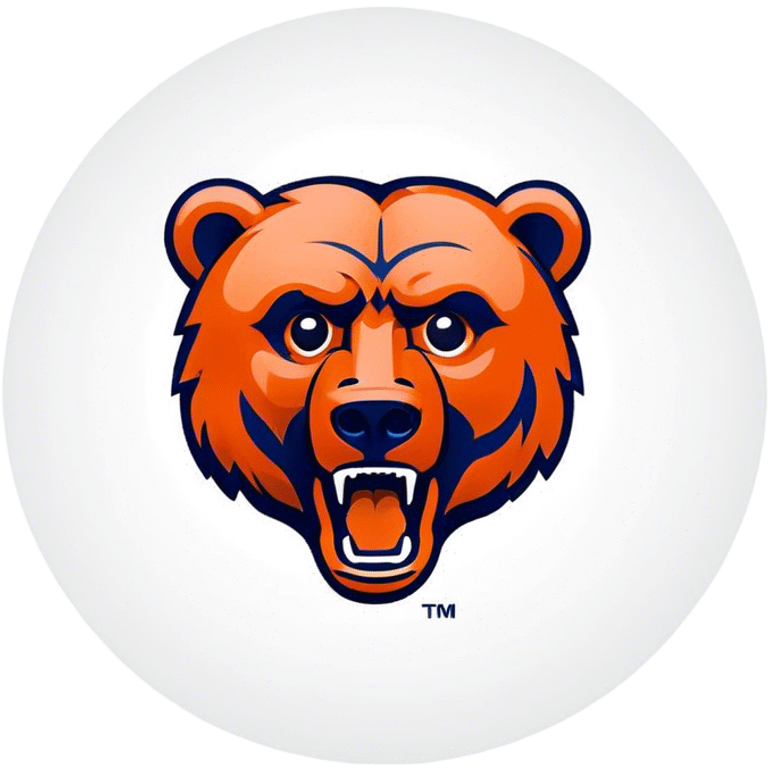 custom chicago bears logo emoji