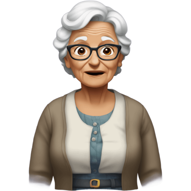 Old grandma who just got $29.99 stolen from her emoji