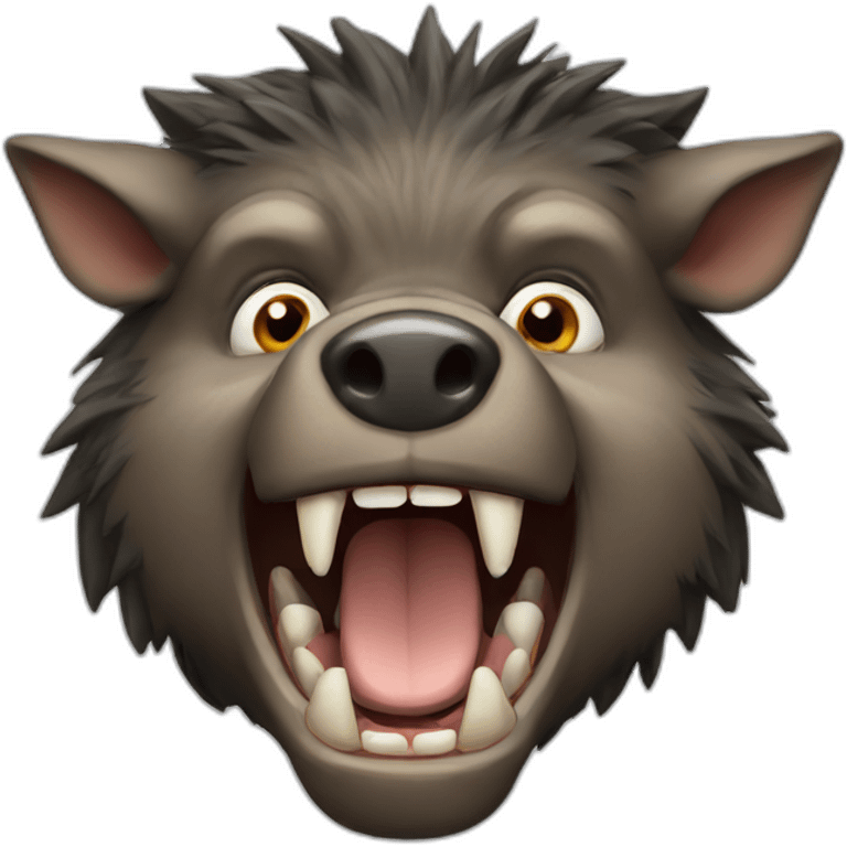 growling boar emoji