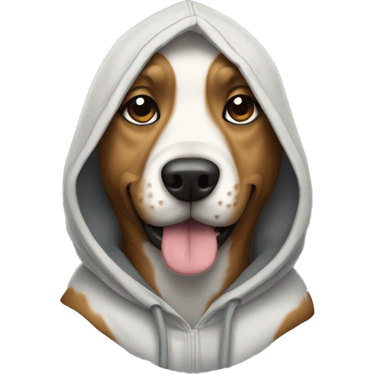 Dog with hoddie emoji