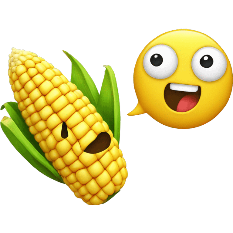 corn fall in love emoji