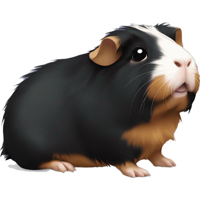 guinea pig complete black emoji