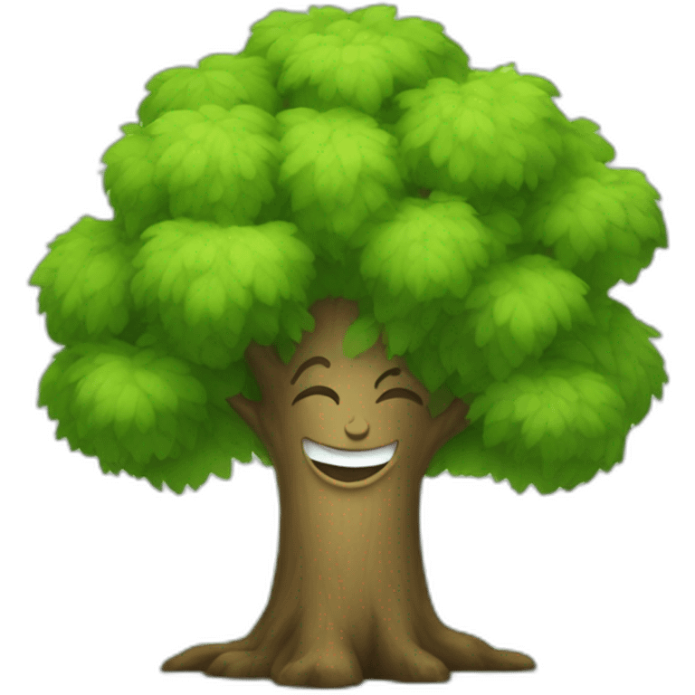 tree smiling emoji