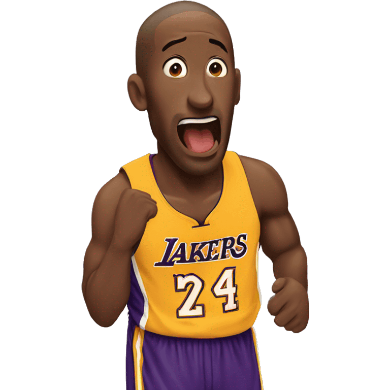 Kobe yawning  emoji