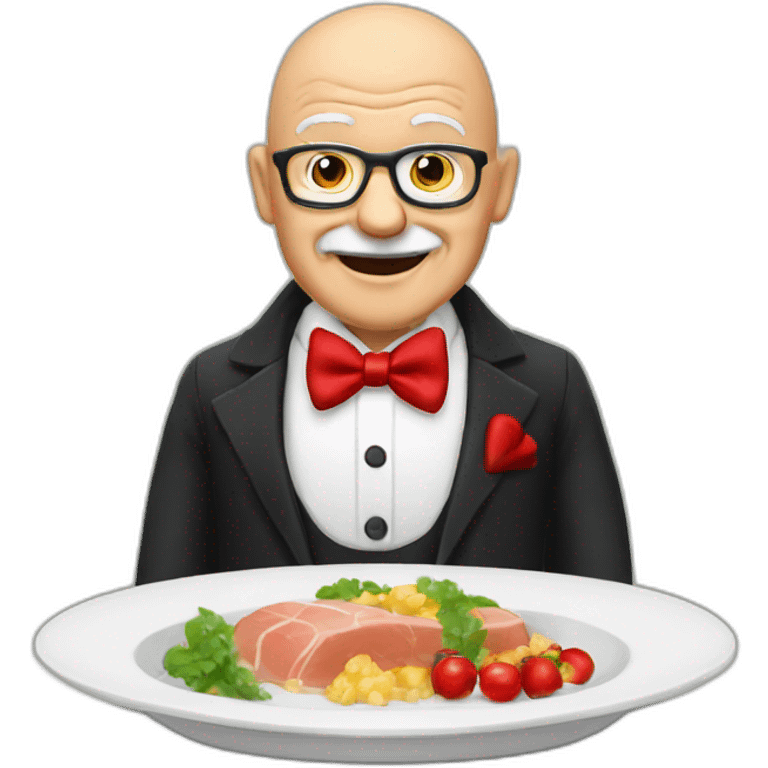 bald-grandpa-with-red-bow-tie-and-dinner-jacket emoji