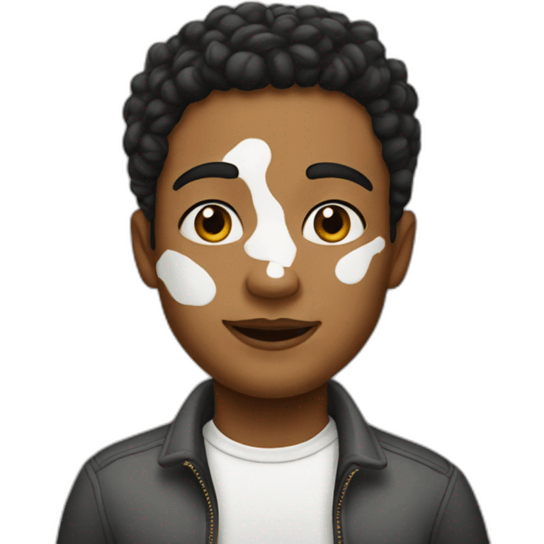 caucasian vitiligo emoji