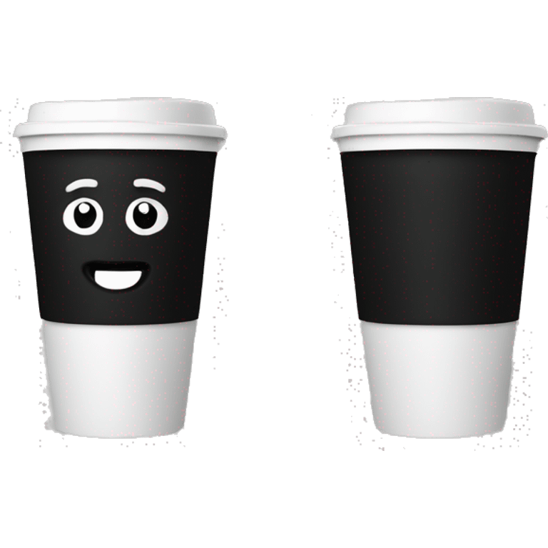 Black to go cup emoji