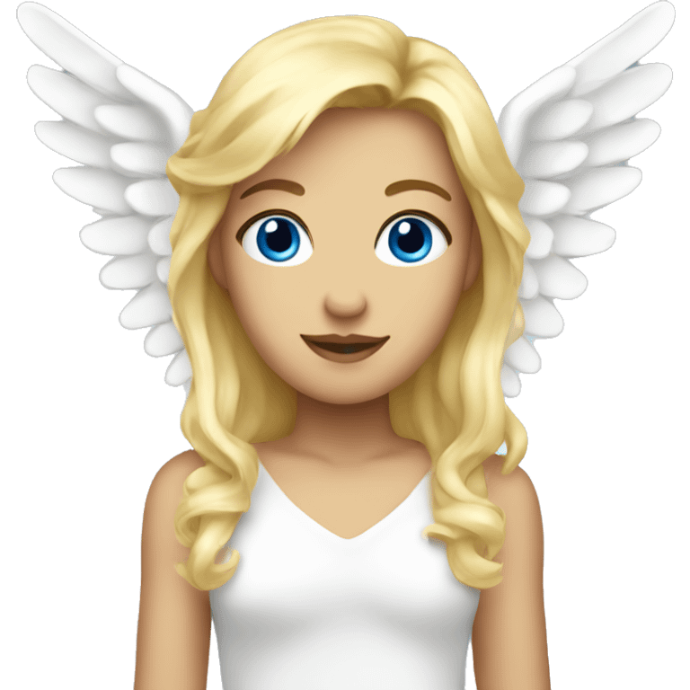 Angel with Blue Eyes and blonde Haie emoji