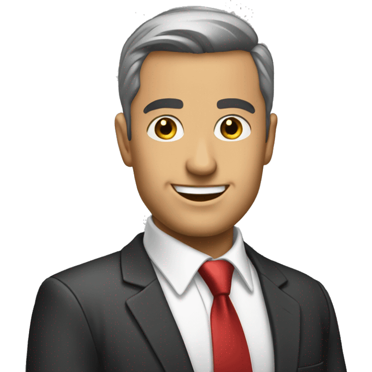 business man transparent background emoji