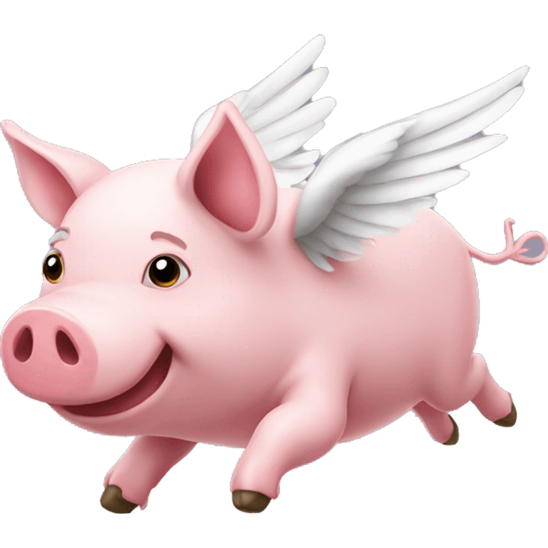 Flying pig emoji