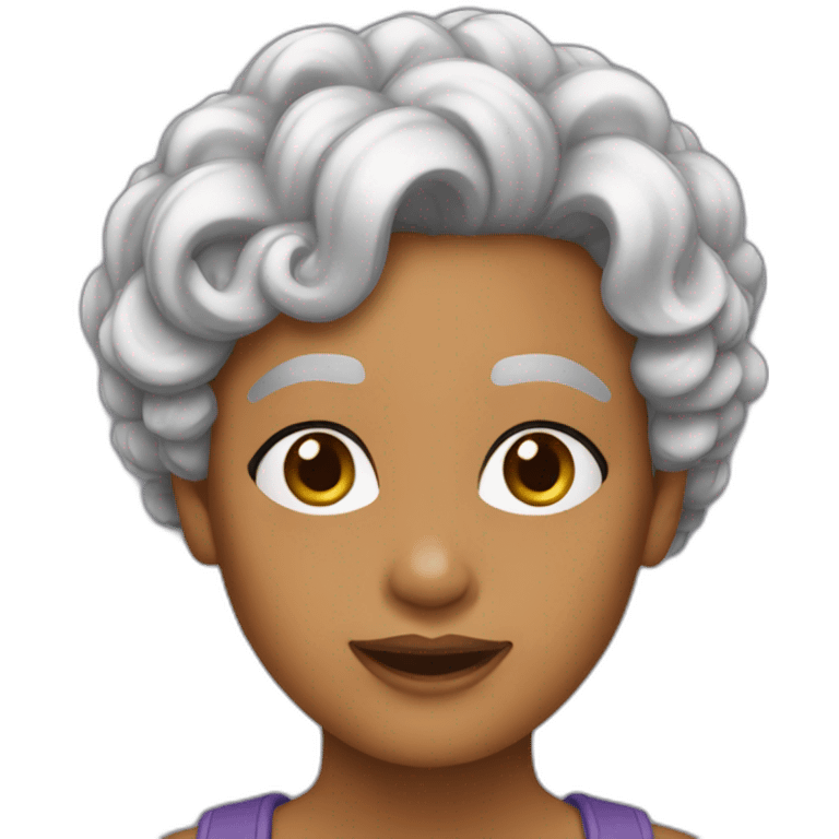 Mamie cheveux courts emoji