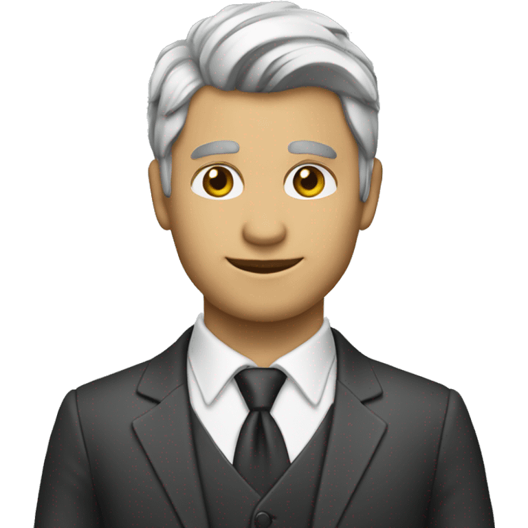 hombre con traje blncoi emoji