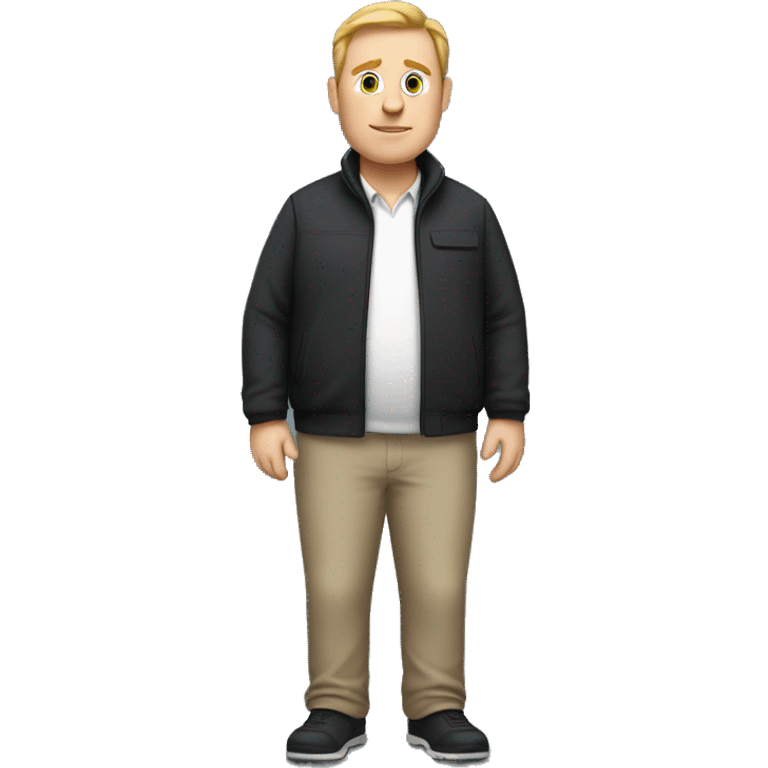 Slightly overweight white man wearing Thrudark clothes from head to toe emoji