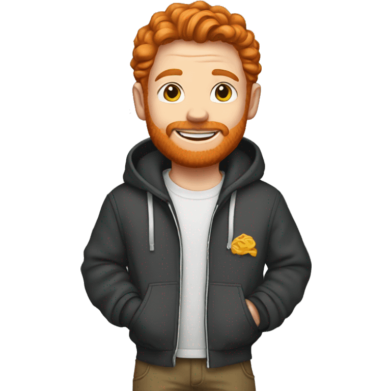 ginger guy with pride hoodie emoji