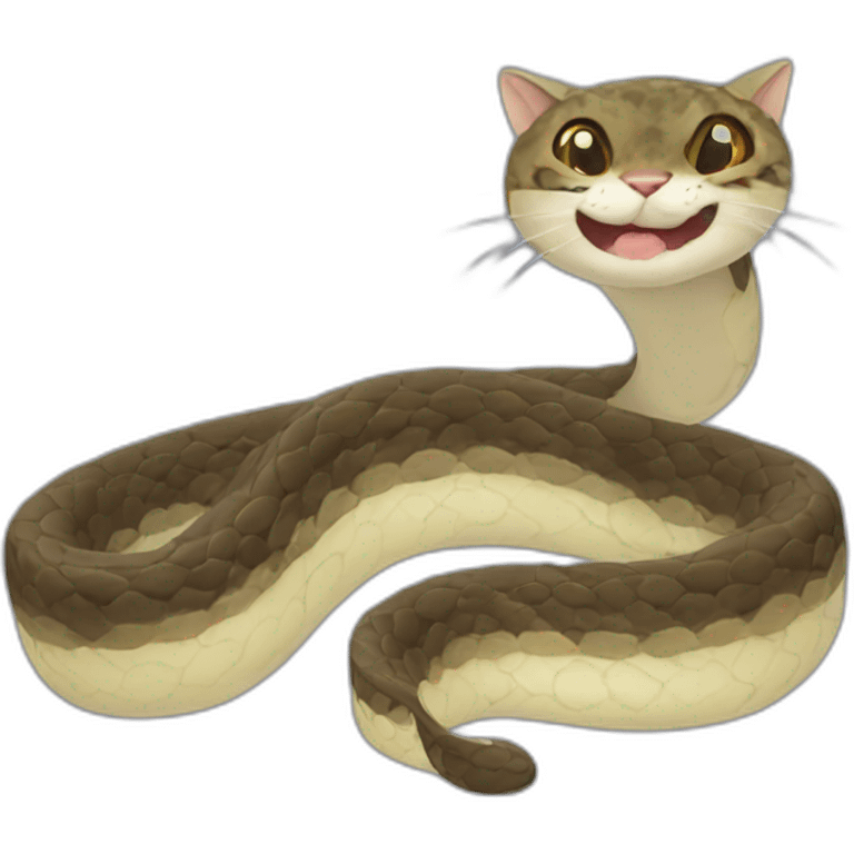 Cat snake emoji