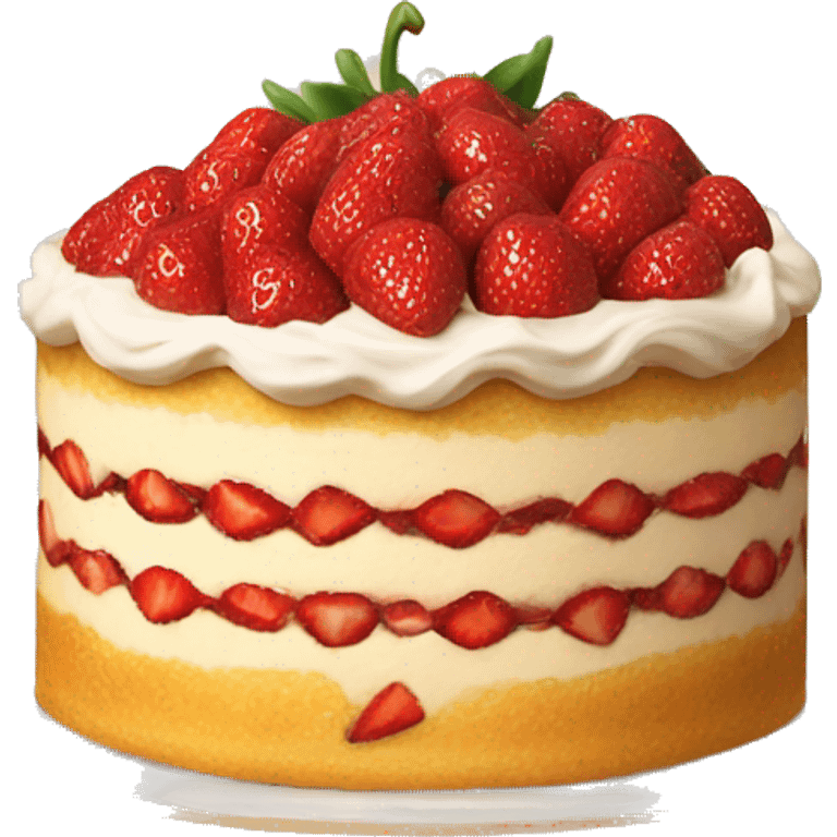 Tarta frutilla  emoji