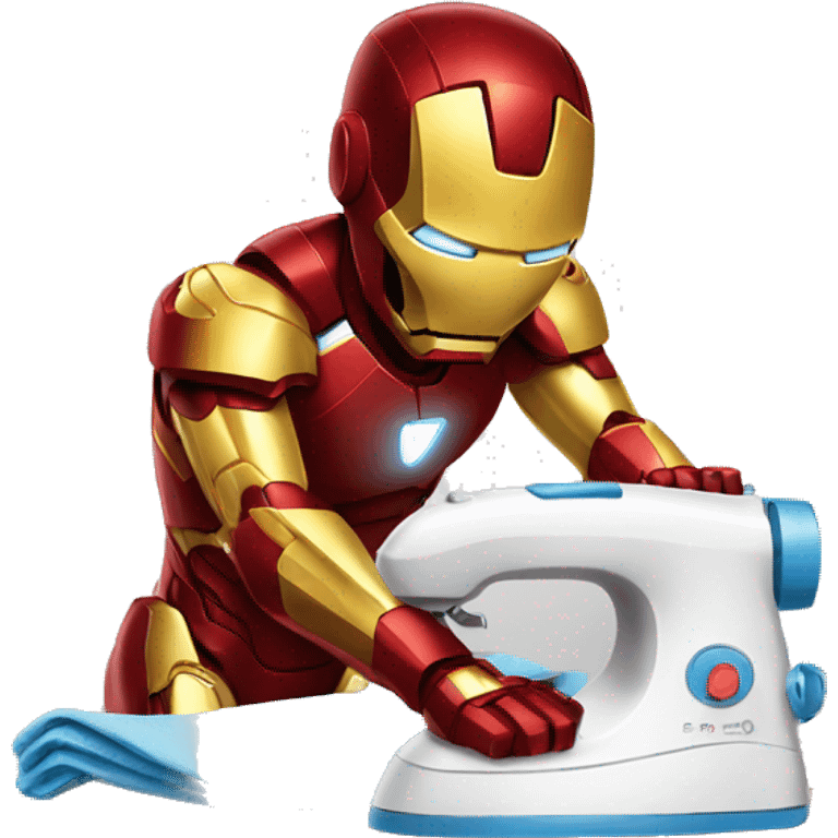 ironman ironing clothes emoji